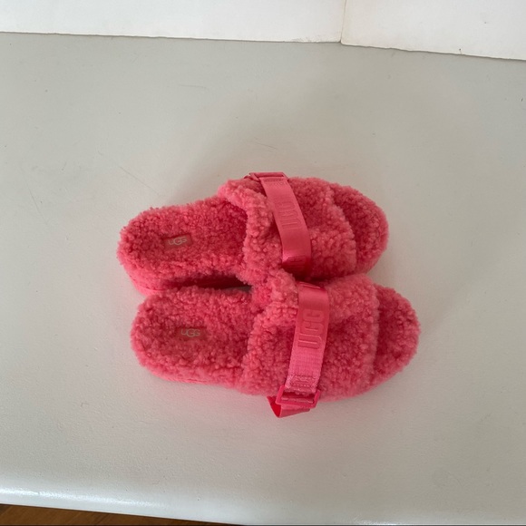 NWOB UGG Women's Fluffita Sheepskin Slipper Slide Sandals - Picture 3 of 11
